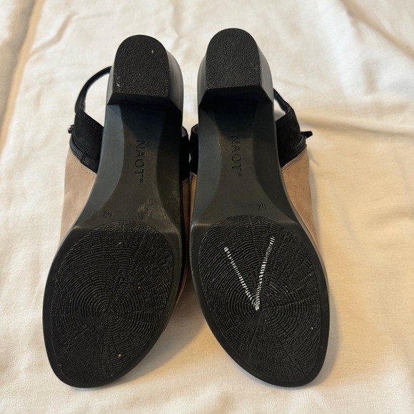 Naot 11 Favorite Peep Toe Bootie Shoes Sandals ~ Suede Adjustable Comfort - Picture 8 of 9